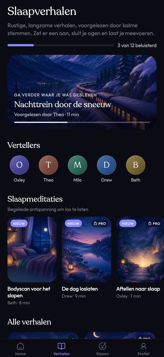 Slaapverhalen in Sleepy