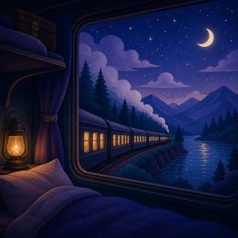 Illustration de Train de nuit