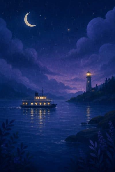 Le ferry de nuit pour l'île