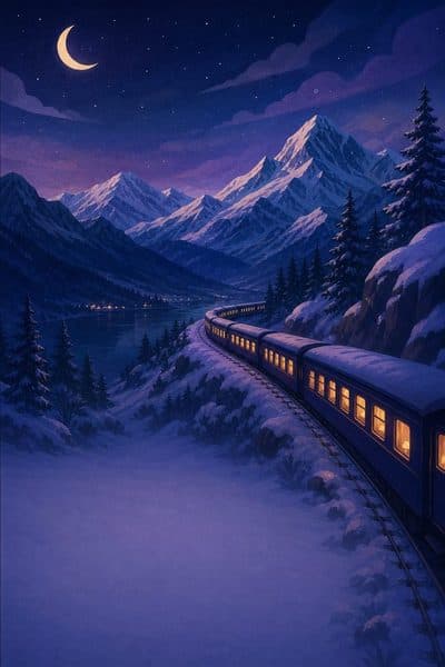 Night Train Through the Snow
